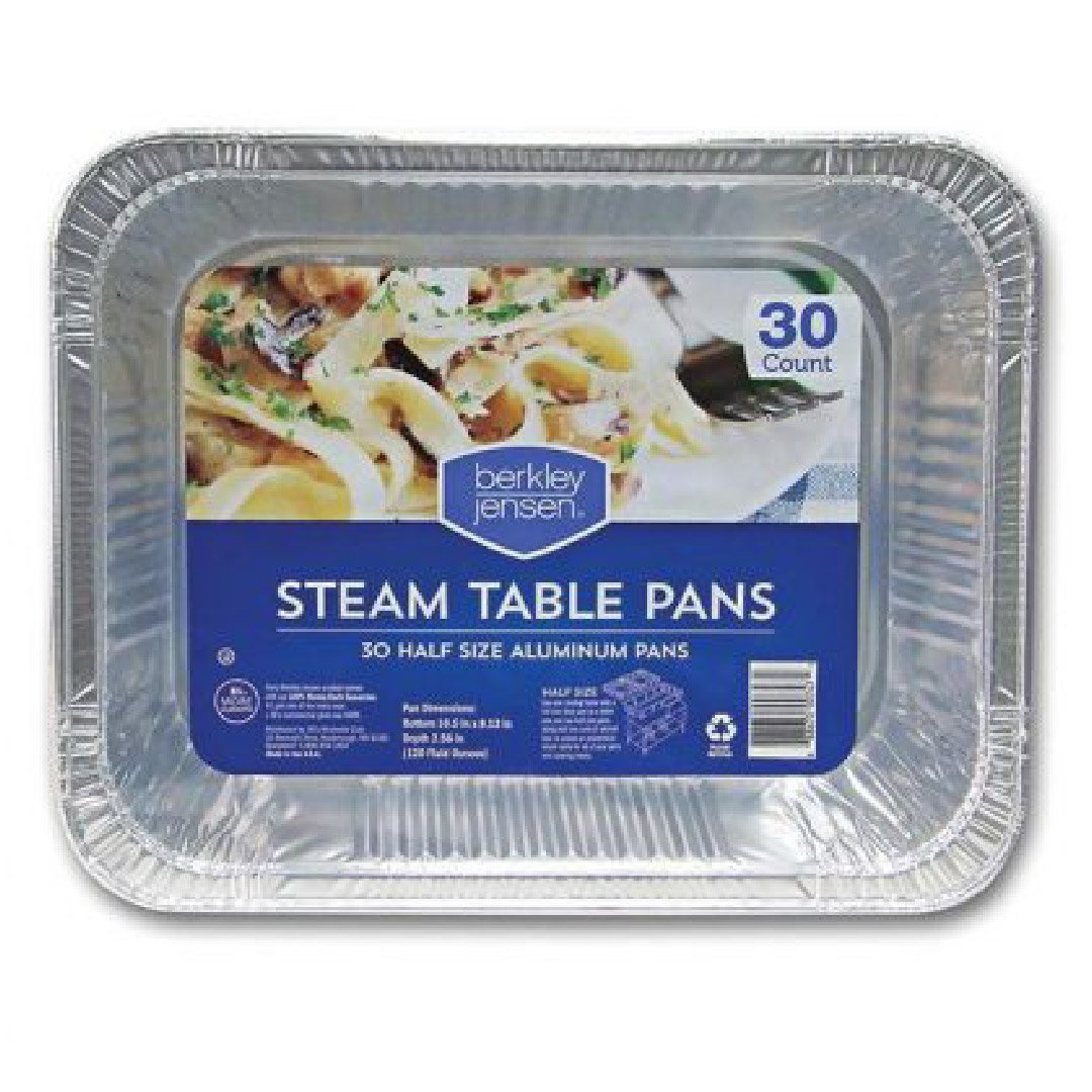 BANDEJA-04 Bandejas De Aluminio Desechables Medianas 30 Pack - Imagen 1