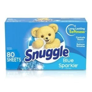 Snuggle Hojas Suavizantes Para Secadora  Azul Sparkle / 80 Unidades