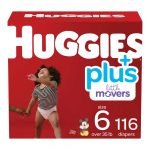 Pañales Huggies Little Movers Talla 6 + Plus / 116 Pack