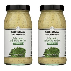 Salsa Para Pasta Sonoma Gourmet Kale Pesto con Queso Cheddar Blanco, 2 Pack / 709g