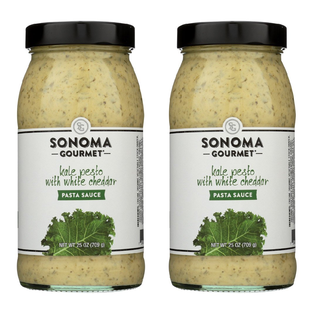 COMVIENE-CONMDEMASPORMENOS-09 Salsa Para Pasta Sonoma Gourmet Kale Pesto con Queso Cheddar Blanco, 2 Pack / 709g - Imagen 1