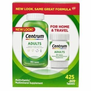 Multivitamínico Centrum Para Adultos, 2 Pack Total de 425 Capsulas