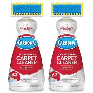 Limpiador De Alfombras Carbona Con Oxy 2 en 1 Tecnología De Espuma Activa, 2 Pack / 813.2 ml