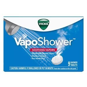 Tabletas De Ducha de Vapor De Aromaterapia Vicks VapoShower / 9 Pack