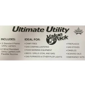Encendedores Multi-Funcional Ultimate Utility, 5 Pack Variados - Imagen 3