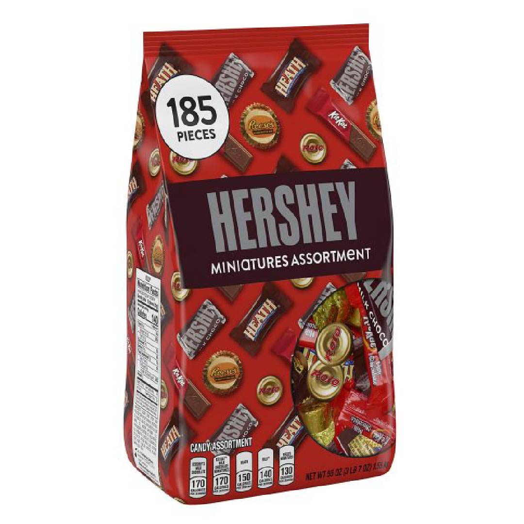 MARZO-06 Bolsa de Chocolate Mini Hershey´s, 185 Pack / 1.55Kg - Imagen 1