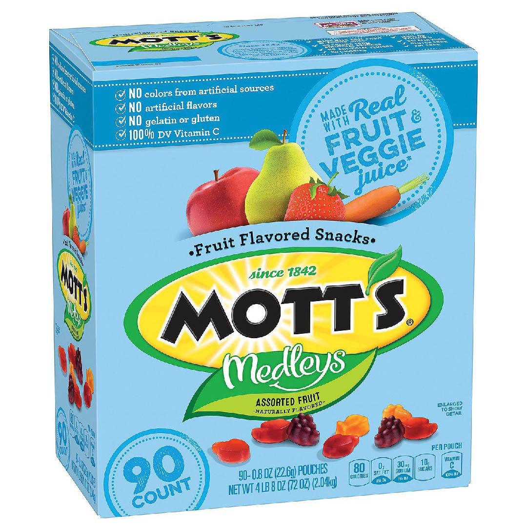 marz2_Mesa de trabajo 1 Mott´s Gomitas De Fruta Sin Gluten, 90 Pack / 2.04Kg - Imagen 1