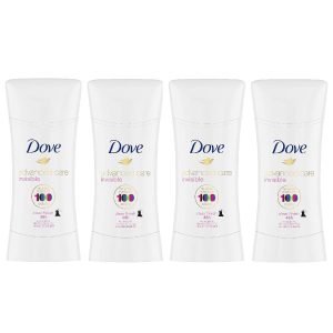 Desodorante Antitranspirante De Mujer Dove Invisible Cuidado Avanzado, 4 Pack / 76g