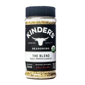 Condimento Orgánico Premium Kinder's / Ajo, Pimienta y Sal / 347g