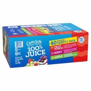 Jugos Capri Sun 50% Menos Azúcar  Sabores Variados 40 Pack / 177ml