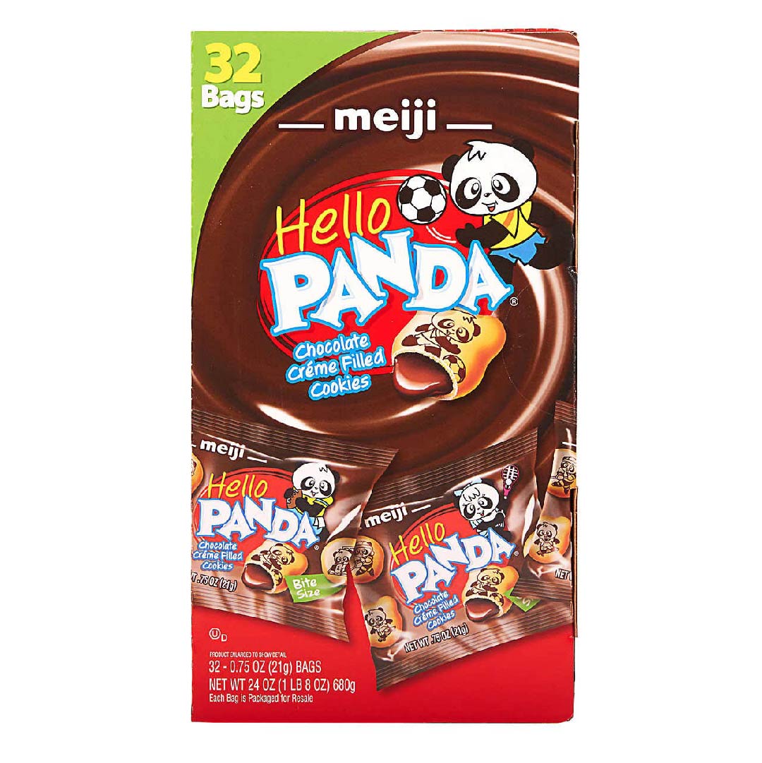 SEPTIEMBRE1-07 Hello Panda Galletas Rellenas De Crema De Chocolate / 680g / 32 Pack - Imagen 1