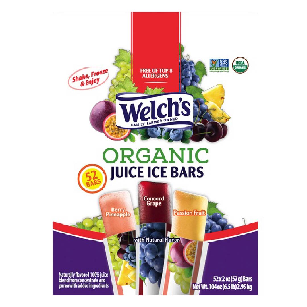 agosto3-09 Bambinos Orgánicos Welch´s 100% Jugo Sabor Natural, 52 Pack / 57g - Imagen 1