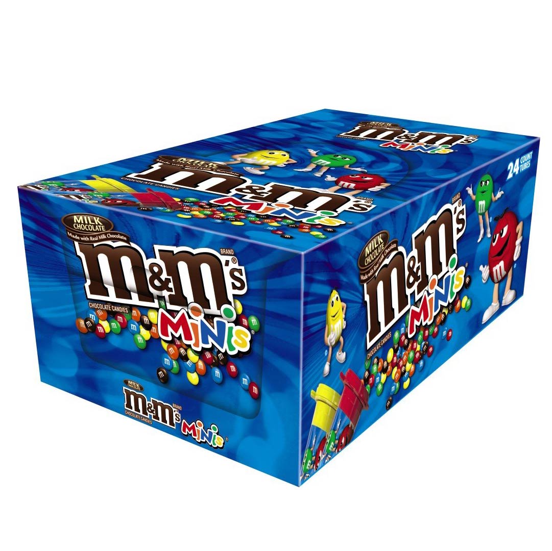 mym-03 Chocolate M&M Minis Milk Chocolate, 24 Pack / 30.6g - Imagen 1