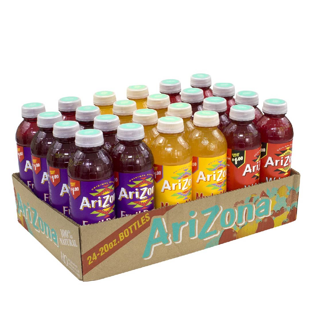octubre-05 Jugos Arizona 100% Naturales Patilla - Mango - Fruit Punch / 24 Pack / 591 mL - Imagen 1