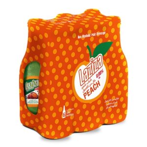 Bebida Sin Alcohol Sabor Durazno, Laziza / 6 Pack / 330 mL