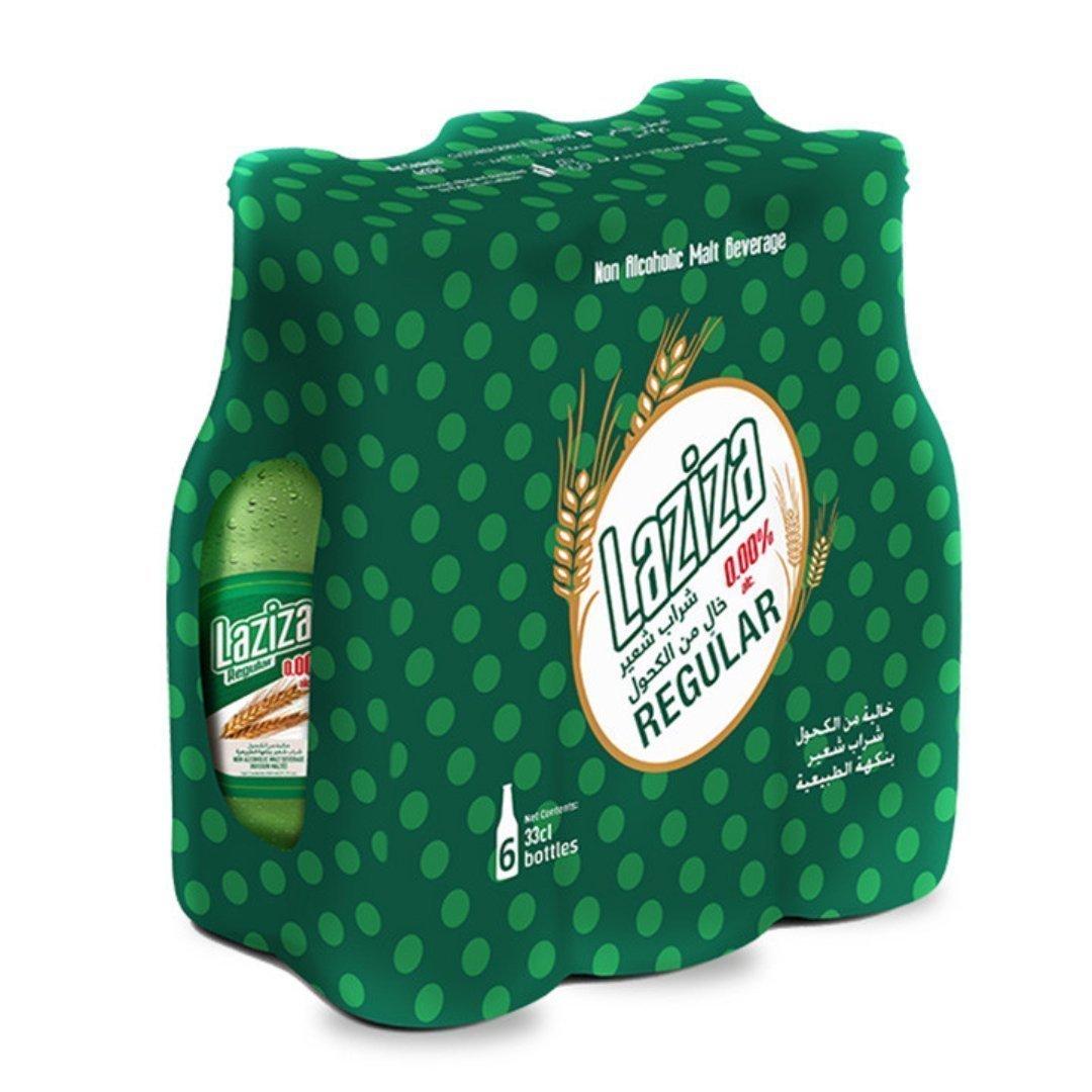 CERVEZAREGULAR Bebida Sin Alcohol Regular, Laziza / 6 Pack / 330 mL - Imagen 1