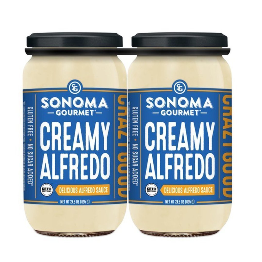 SONOMAALFREDO Salsa Creamy Alfredo Para Pasta, Sonoma Gourmet | Sin Gluten | Sin Azúcar | 2 Pack / 695g - Imagen 1