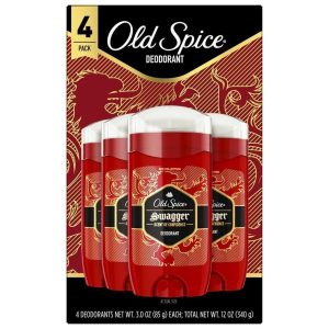 Desodorante Para Caballero Old Spice Swagger Red Collection, 4 Pack / 85g