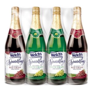Jugo Cocktail Espumoso De Uva Variado Sin Alcohol, Welch´s / 4 Pack / 750 mL