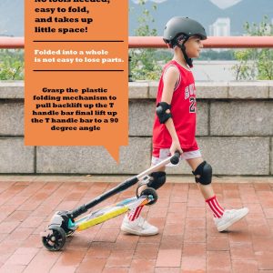 Scooter Para Niños De 3 Ruedas Con Luz LED, Sulives / Ajustable De 3 a 12 Años - Imagen 3