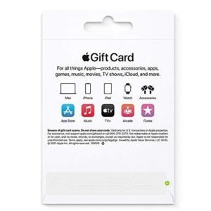 Tarjetas Apple iTunes - App Store, iTunes, iPhone, iPad, Airpods, Macbook, Apple Music, Apple TV, Accesorios y Más - De $20 a $1000 - Imagen 8