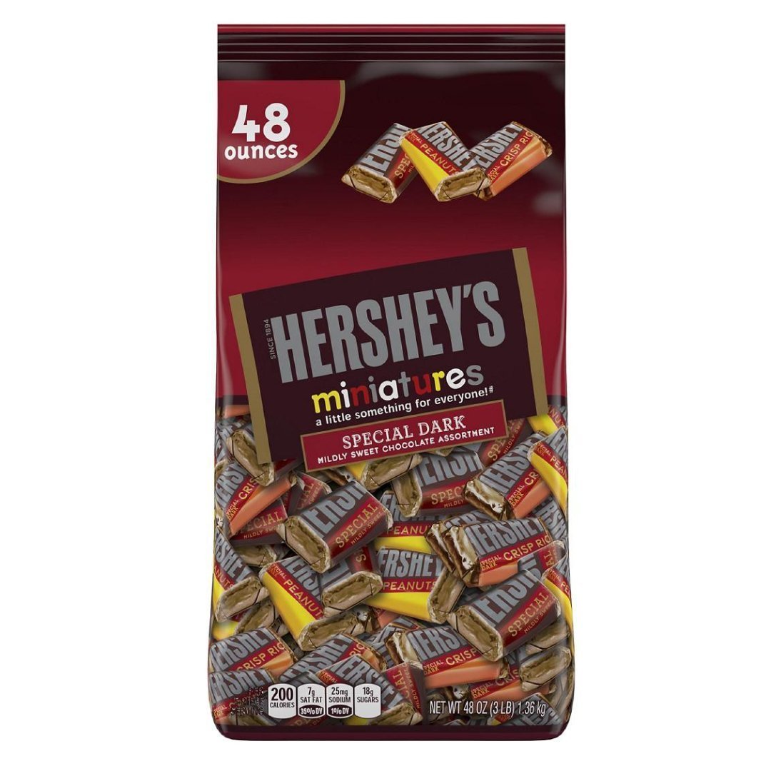 Web_Photo_Editor - 2022-03-16T141928.631 Chocolates Hershey´s Mini Special Dark / 48 Pack / 1.36 Kg - Imagen 1