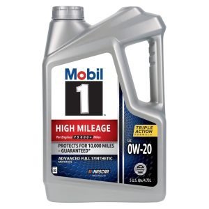 Aceite de Motor Sintético Mobil 1 High Mileage 0W-20 / 6 Pack 946ml