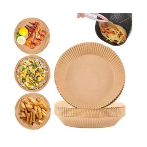 Hojas De Papel Pergamino Para AirFryer 6.5" 100 Pack