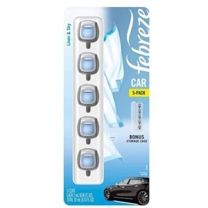 Ambientadores Para Carro Linen & Sky, Febreze / 5 Pack / 10mL