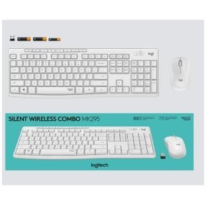Mouse y Teclado Inalámbrico USB Con Tecnología SilentTouch, Logitech MK295 / Color Blanco - Imagen 2