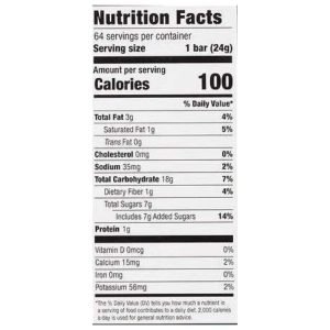 Barras De Granola Suave Con Chocolate, Kirkland / 64 Pack / 24g / 1.5 Kg Total - Imagen 3