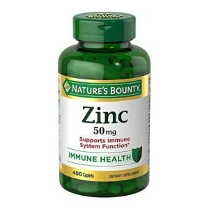 Zinc 50mg Nature´s Bounty / 400 Capsulas