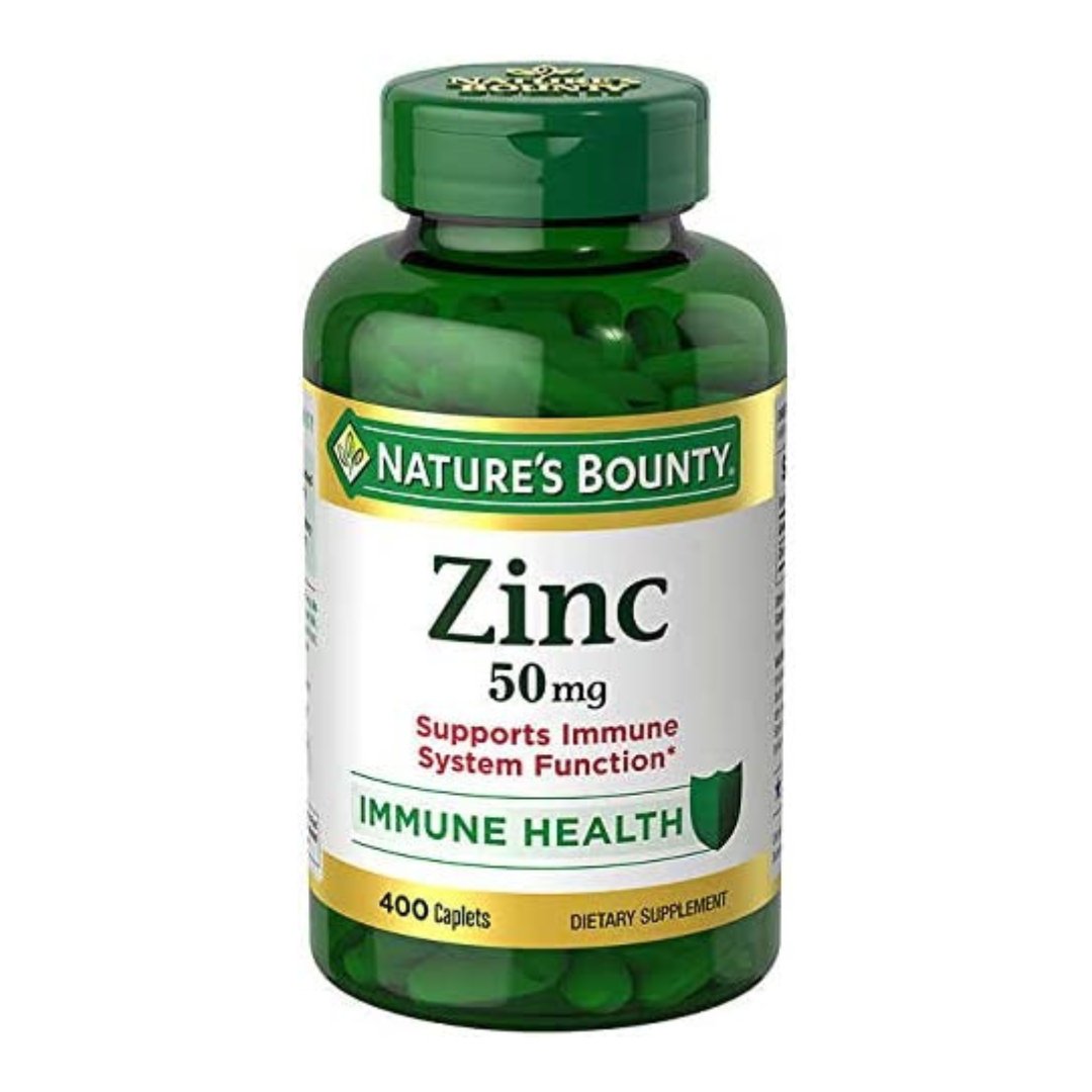 Project 16 (20) Zinc 50mg Nature´s Bounty / 400 Capsulas - Imagen 1