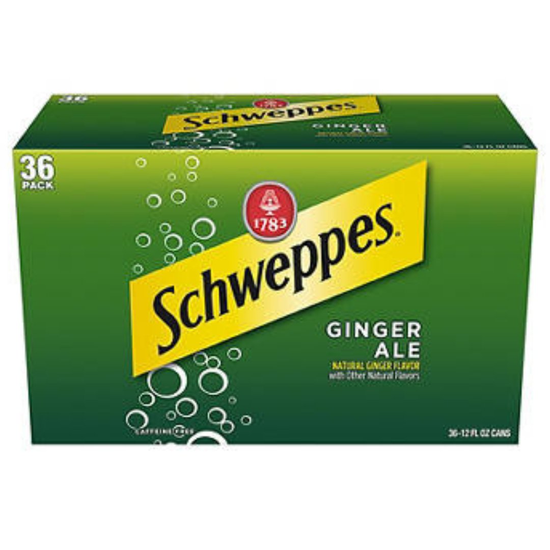 Project 16 (54) Refresco Sin Cafeína Ginger Ale, Schweppes / 36 Pack / 355mL - Imagen 1