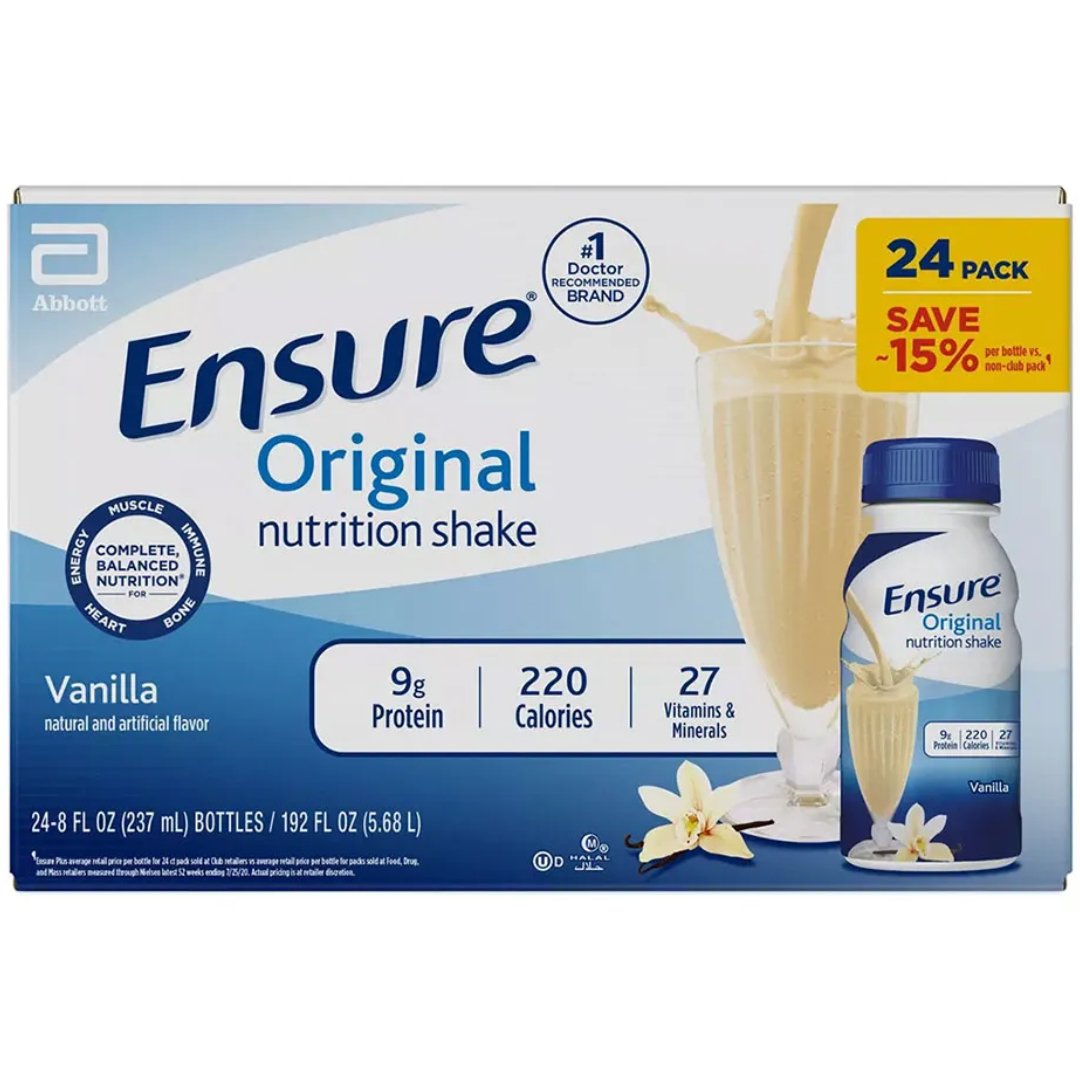 Project 16 (58) Batido Nutricional, Ensure Original Vainilla / 24 Pack / 237 mL - Imagen 1