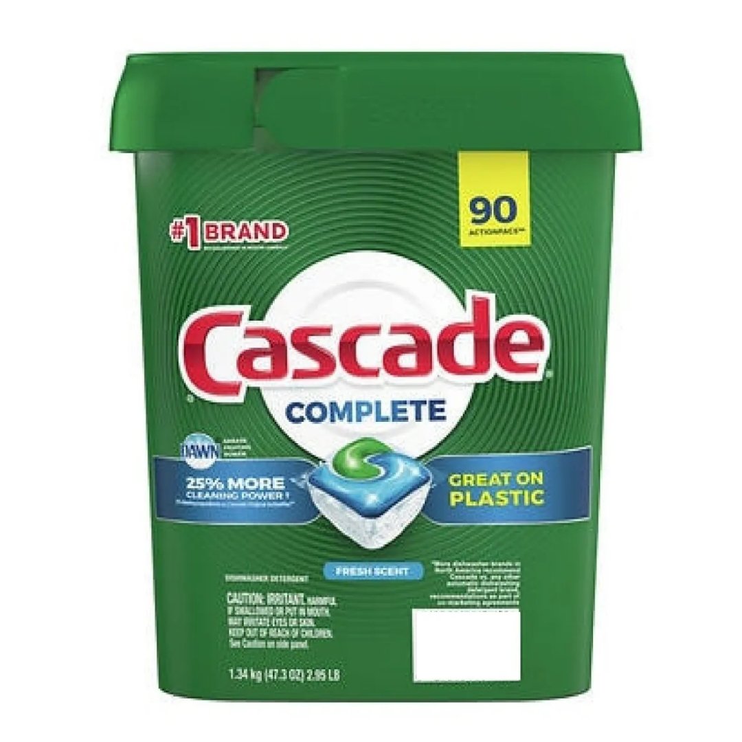 Project 17 - 2022-10-26T095747.002 Detergente En Pastillas Para Lavaplatos Automático 25% Más Limpio - Aroma Fresh, Cascade Complete / 90 Pack / 1.34 Kg - Imagen 1