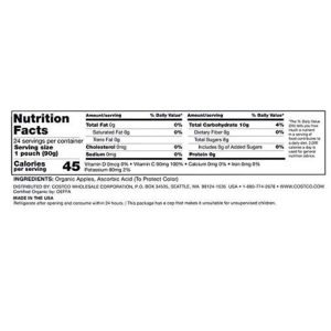 Jugos Orgánicos De Manzana, Kirkland Signature / 24 Pack / 90g - Imagen 3