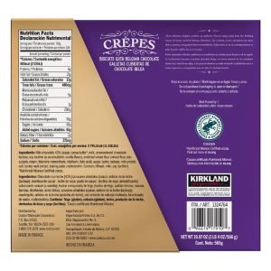 Crepes De Galletas Cubiertas De Chocolate Belga, Kirkland Signature / 566g Caja Color Morado - Imagen 2