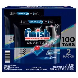 Finish Pastillas De Detergente Para Lavavajillas / 100 Unidades