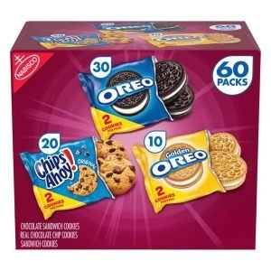 Paquete Surtido de Galletas Oreo y Chips Ahoy, Nabisco / 60 Pack / 22 g