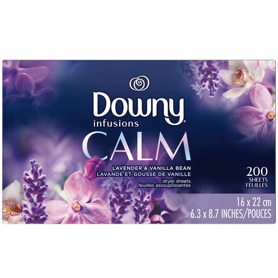 Untitled Project – 2022-12-07T134953.692 Hojas Suavizantes Para La Secadora Aroma Calm, Downy Infusions / 200 Pack - Imagen 1