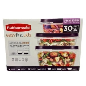 Juego De Recipientes De Almacenamiento De Alimentos De Plástico - Rubbermaid EasyFindLids - Imagen 2