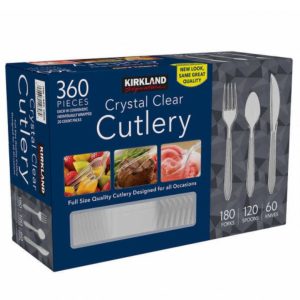Cubiertos Transparentes, Kirkland Signature / 360 Pack Variados