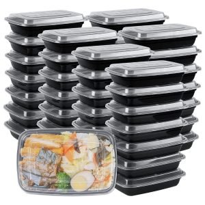 Envases Desechables Con Tapa, Glad / 50 Piezas / 25 Set