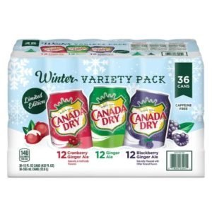 Refresco Canada Dry Ginger Ale Sabores Variados / 36 Pack / 355mL
