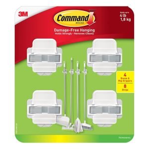 Command 3M Colgadores Para Escoba / 4 Pack