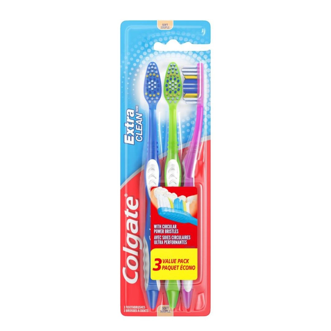 Untitled Project - 2023-03-03T084300.476 Cepillo Dental Colgate - Extra Clean / 3 Pack / Cerdas Suaves - Imagen 1