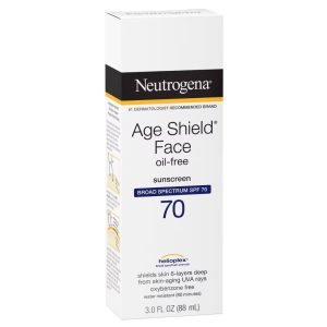 Protector Solar De Amplio Espectro SPF 70 - Hidratante Sin Aceite / Neutrogena Age Shield / 88mL - Imagen 2