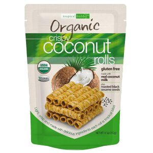 Rolls De Coco Crujiente Orgánicos, Tropical Fields / 312g