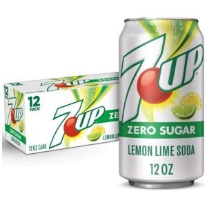 Refresco 7UP Zero Sugar De Limón y Lima Sin Cafeína / 12 Pack / 355mL